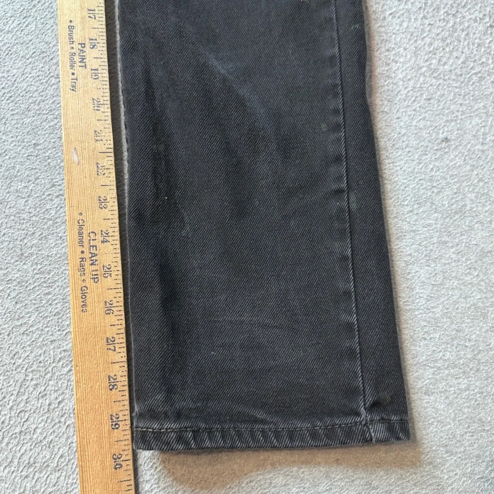 Levi's 516 Jeans Mens 30x32 (31x30) Black Straight Leg Distressed Paint Splatter